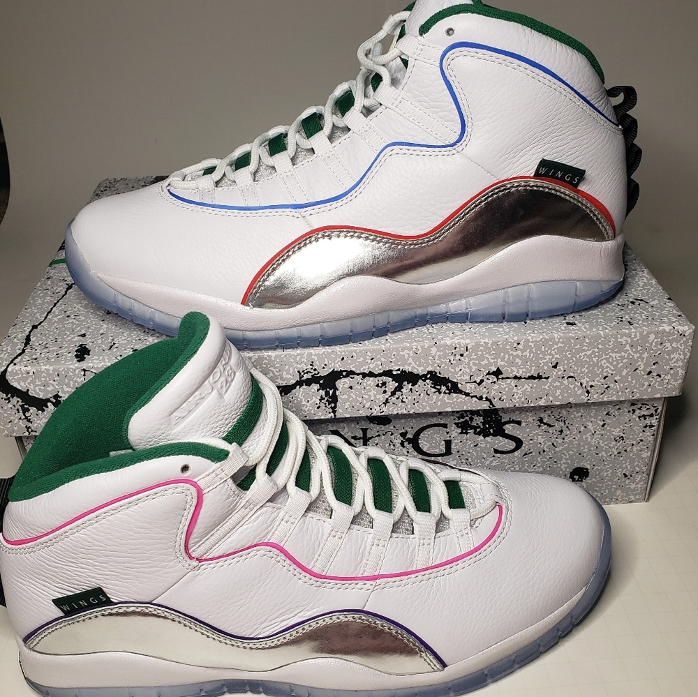 AIR JORDAN 10 RETRO 'WINGS' MENS 11.5 [CK4352-103] - Picture 2 of 16